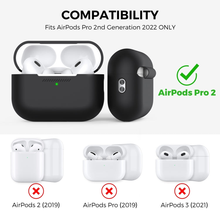 For AirPods Pro 2 AhaStyle PT187 Silicone One-Piece Protective Case With Lanyard Case(Midnight Blue) - HoMEdemic™ 