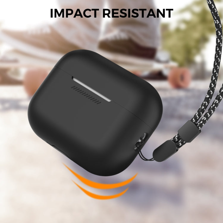For AirPods Pro 2 AhaStyle PT187 Silicone One-Piece Protective Case With Lanyard Case(Black) - HoMEdemic™ 