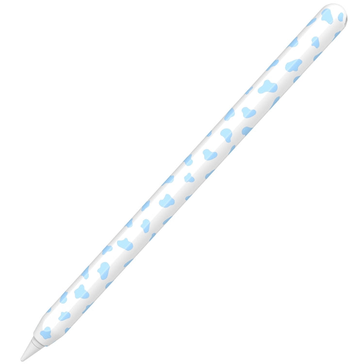 For Apple Pencil 2 AhaStyle PT65CW Silicone Pen Case Milk Cow Patterned Stylus Case(Blue) - HoMEdemic™ 