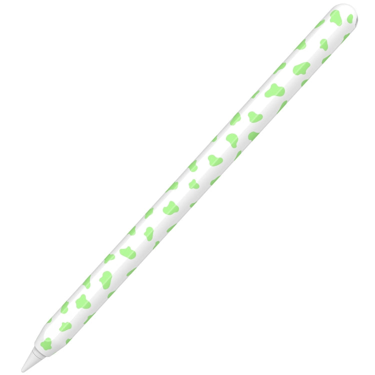 For Apple Pencil 2 AhaStyle PT65CW Silicone Pen Case Milk Cow Patterned Stylus Case(Green) - HoMEdemic™ 