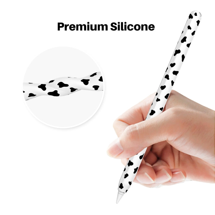 For Apple Pencil 2 AhaStyle PT65CW Silicone Pen Case Milk Cow Patterned Stylus Case(Pink) - HoMEdemic™ 