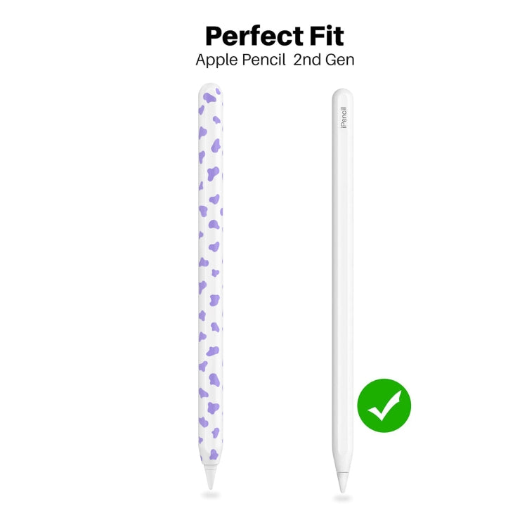 For Apple Pencil 2 AhaStyle PT65CW Silicone Pen Case Milk Cow Patterned Stylus Case(Pink) - HoMEdemic™ 