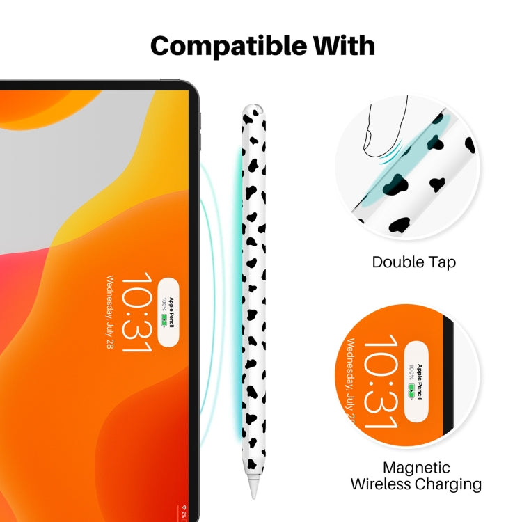 For Apple Pencil 2 AhaStyle PT65CW Silicone Pen Case Milk Cow Patterned Stylus Case(Pink) - HoMEdemic™ 