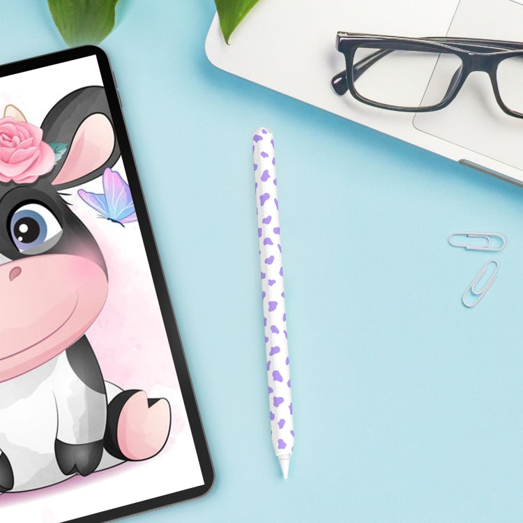 For Apple Pencil 2 AhaStyle PT65CW Silicone Pen Case Milk Cow Patterned Stylus Case(Pink) - HoMEdemic™ 