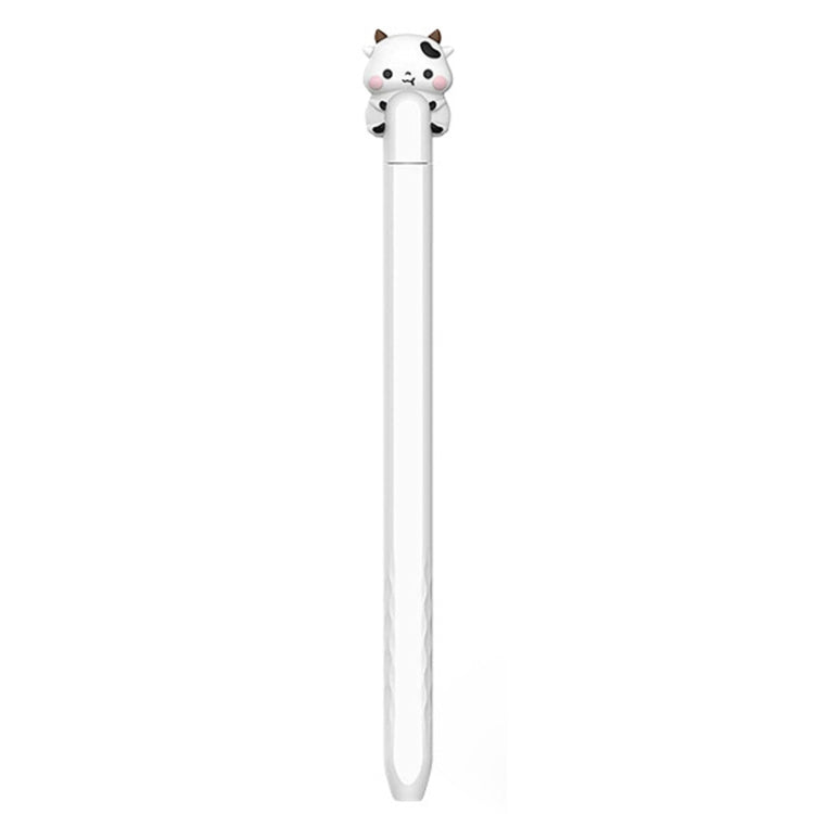 For Apple Pencil 2 AhaStyle PT-LC129 Pen Case Cartoon Silicone Protective Case(Cow White) - HoMEdemic™ 