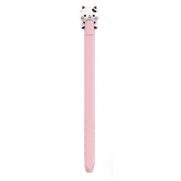 For Apple Pencil 2 AhaStyle PT-LC129 Pen Case Cartoon Silicone Protective Case(Cow Pink) - HoMEdemic™ 