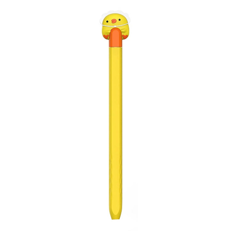 For Apple Pencil 2 AhaStyle PT-LC129 Pen Case Cartoon Silicone Protective Case(Chicken Orange) - HoMEdemic™ 
