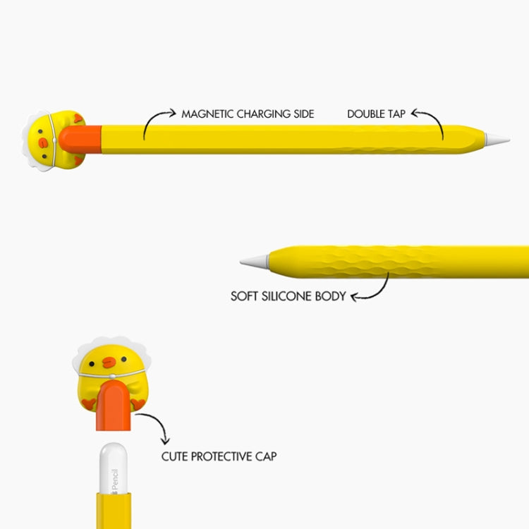 For Apple Pencil 2 AhaStyle PT-LC129 Pen Case Cartoon Silicone Protective Case(Spacecraft) - HoMEdemic™ 