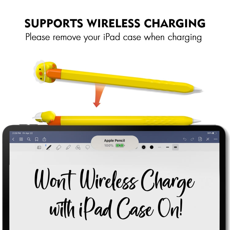 For Apple Pencil 2 AhaStyle PT-LC129 Pen Case Cartoon Silicone Protective Case(Spacecraft) - HoMEdemic™ 