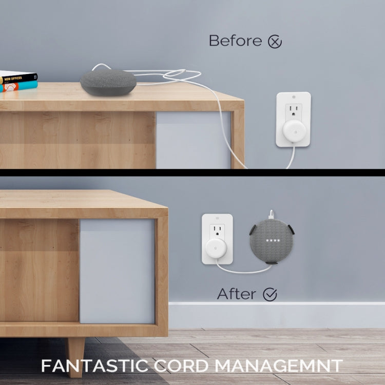 For Amazon Echo Dot 3 AhaStyle PT62 Wall Bracket Smart Speaker Bracket White - HoMEdemic™ 