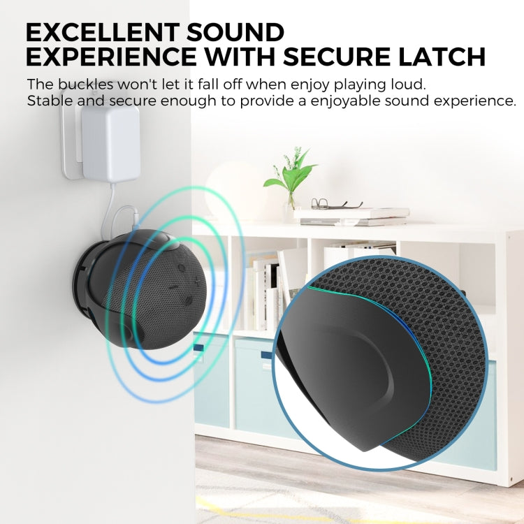 For Amazon Echo Dot 4/5 AhaStyle PT183 Speaker Wall Storage Stand(White) - HoMEdemic™ 