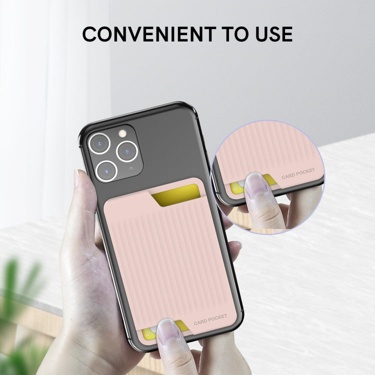 AhaStyle PT169 Mobile Phone Silicone Back Card Case Bus Card Bank Card Convenient Organizer(Black) - HoMEdemic™ 