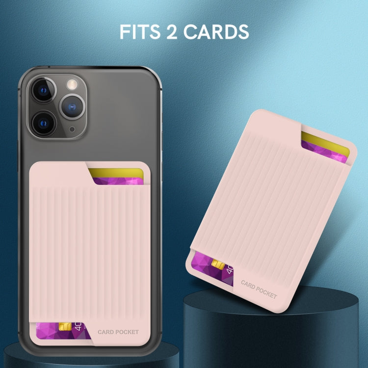 AhaStyle PT169 Mobile Phone Silicone Back Card Case Bus Card Bank Card Convenient Organizer(Black) - HoMEdemic™ 