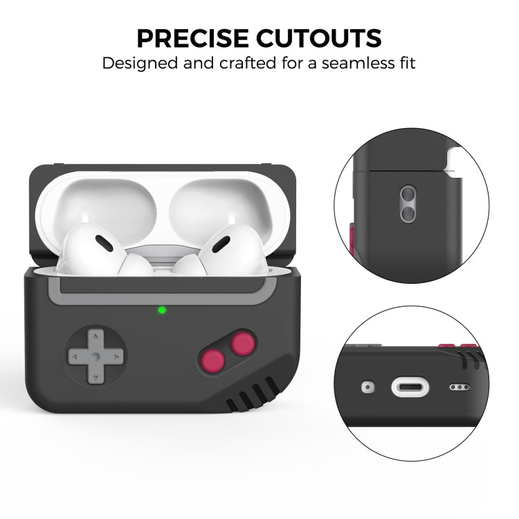 For AirPods Pro 2 AhaStyle PT-JY07 Split Silicone Cartoon Earphone Protective Case(Black) - HoMEdemic™ 