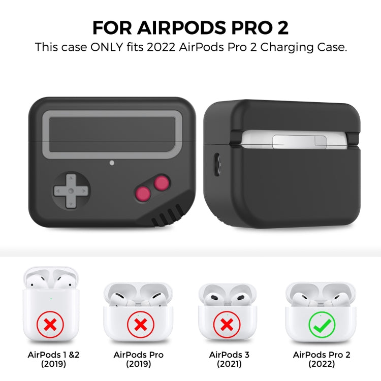 For AirPods Pro 2 AhaStyle PT-JY07 Split Silicone Cartoon Earphone Protective Case(Black) - HoMEdemic™ 