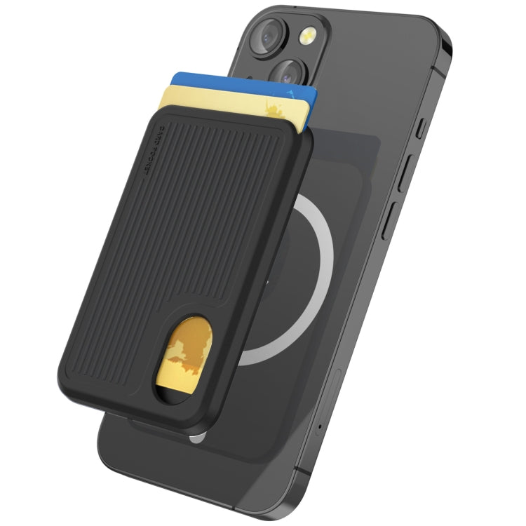 AhaStyle PT133-B Magnetic Vertical Silicone Card Holder(Black) - HoMEdemic™ 