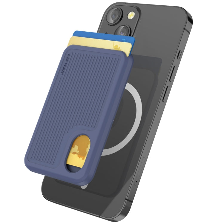 AhaStyle PT133-B Magnetic Vertical Silicone Card Holder(Midnight Blue) - HoMEdemic™ 
