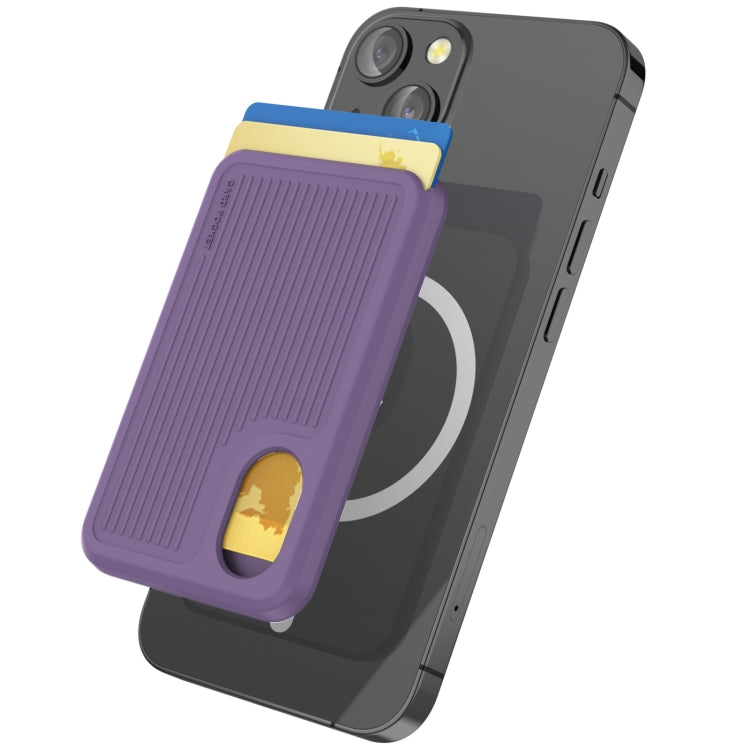 AhaStyle PT133-B Magnetic Vertical Silicone Card Holder(Purple) - HoMEdemic™ 