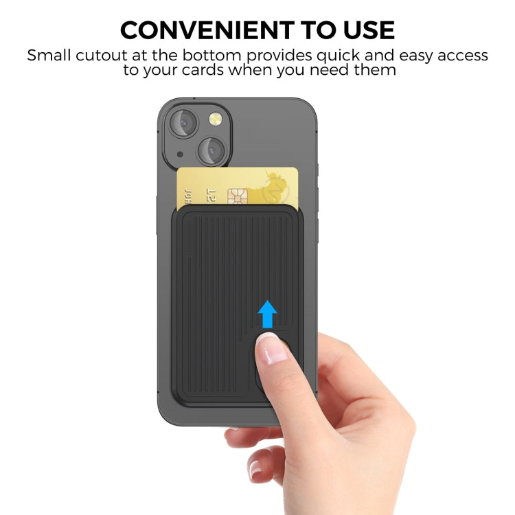 AhaStyle PT133-B Magnetic Vertical Silicone Card Holder(Black) - HoMEdemic™ 