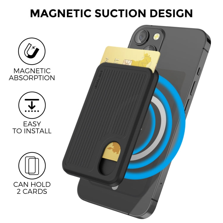 AhaStyle PT133-B Magnetic Vertical Silicone Card Holder(Black) - HoMEdemic™ 