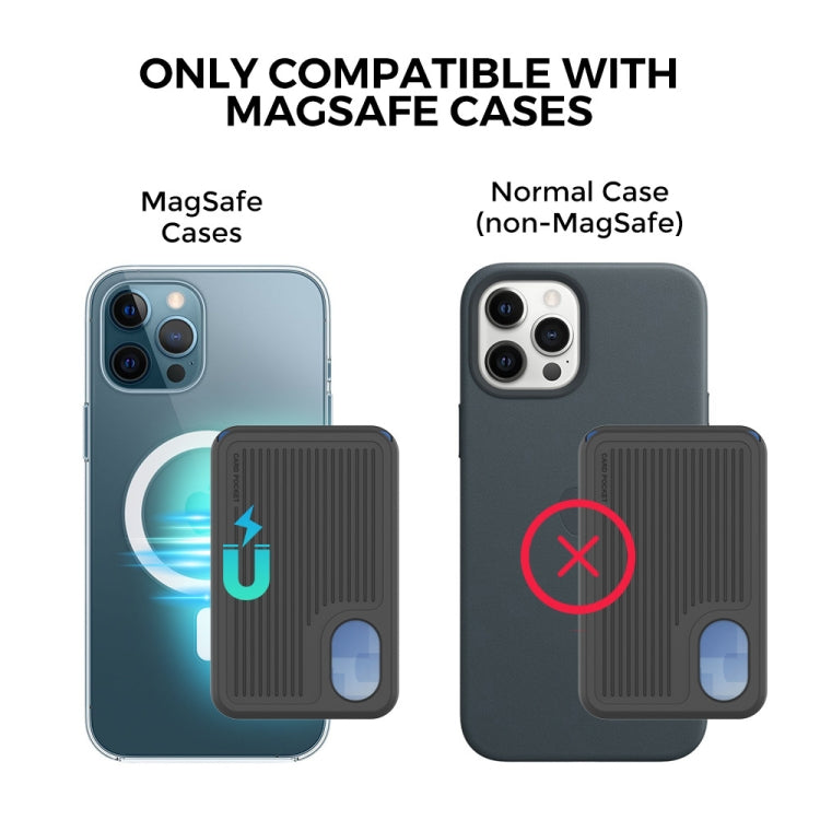 AhaStyle PT133-B Magnetic Vertical Silicone Card Holder(Black) - HoMEdemic™ 