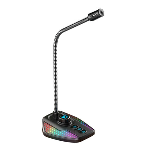 USB Gaming Microphone Built In Sound Card 5 Voice Changing Modes with RGB Lighting - HoMEdemic™ 