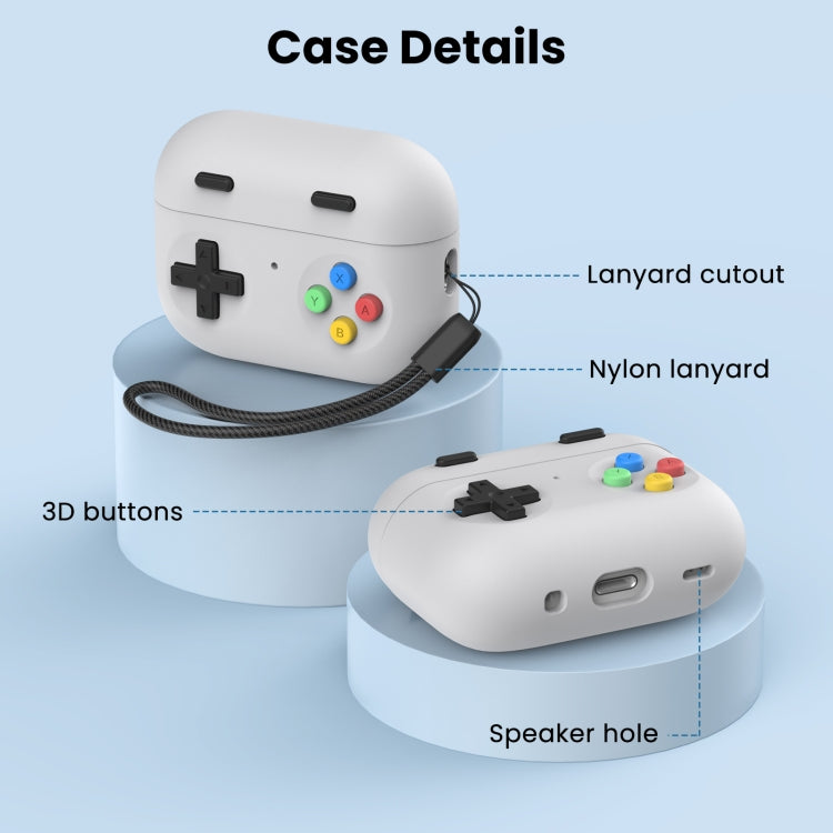 For AirPods Pro 2 AhaStyle DD04 Split Silicone Cartoon Earphone Protective Case(Blue) - HoMEdemic™ 