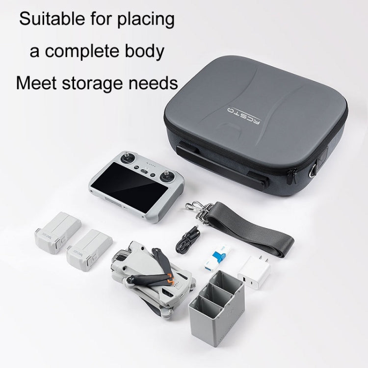 For DJI Mini 3 Pro RCSTQ Remote Control Portable Storage Bag(Grey) - HoMEdemic™ 