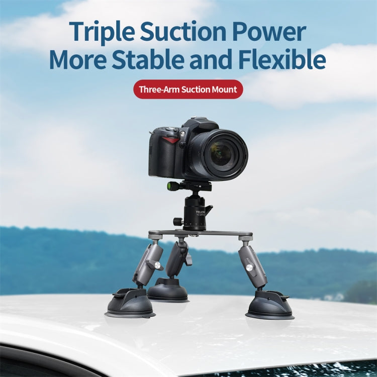 TELESIN Suction Cup Action Camera Tripod Mount for Car Holder Stand Bracket - HoMEdemic™ 