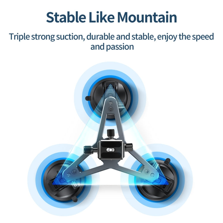 TELESIN Suction Cup Action Camera Tripod Mount for Car Holder Stand Bracket - HoMEdemic™ 