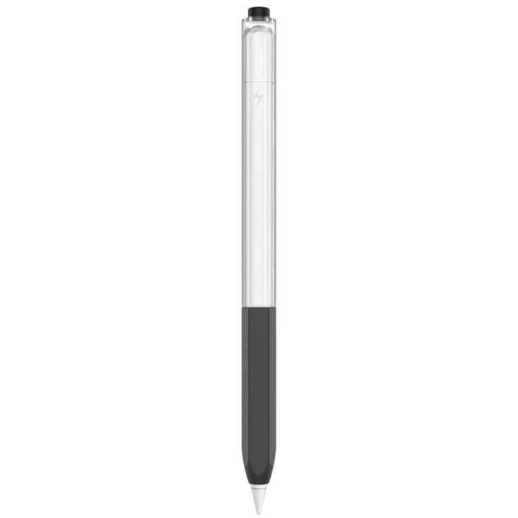For Apple Pencil 2 AhaStyle PT-LC05 Jelly Style Translucent Silicone Protective Pen Case(Black) - HoMEdemic™ 