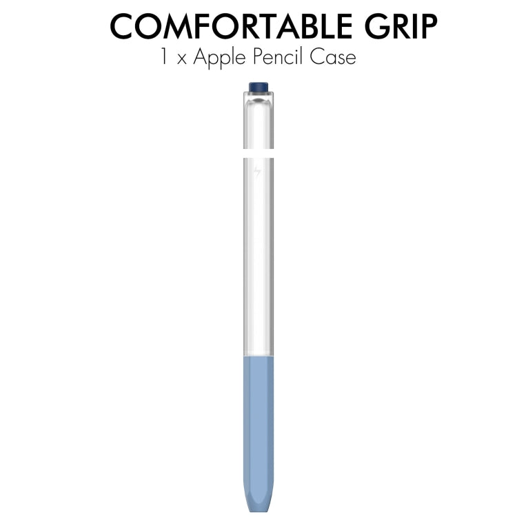 For Apple Pencil 2 AhaStyle PT-LC05 Jelly Style Translucent Silicone Protective Pen Case(Blue) - HoMEdemic™ 