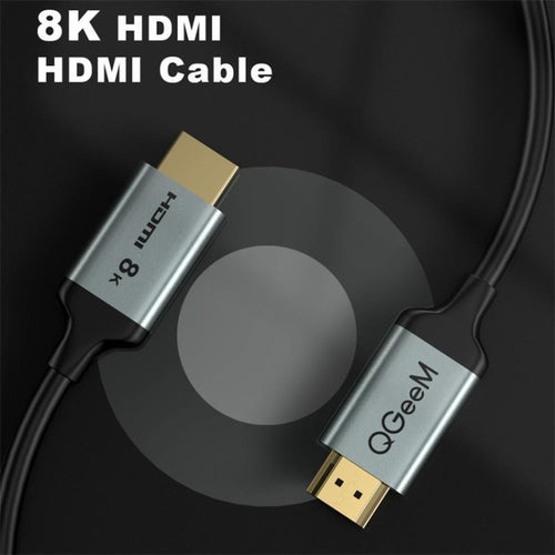 QGeeM QG-AV17 HDMI To HDMI Connection Cable Support 8K&60Hz 1m Length - HoMEdemic™ 