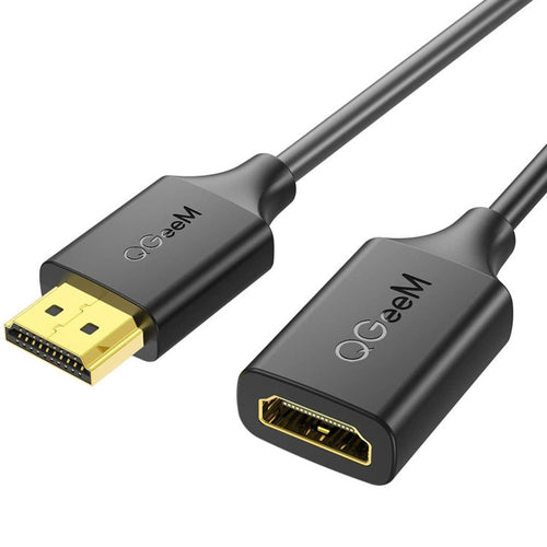 QGeeM QG-HD19 4K HDMI 2.0 Extension Cable Supports 3D, HD, 2160p, Compatible With Roku Fire Stick 1.8m Length - HoMEdemic™ 