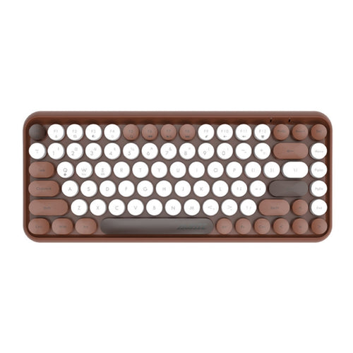 Ajazz 308I 84 Keys Tablet Computer Notebook Home Office Punk Bluetooth Keyboard(Milk Tea Color) - HoMEdemic™ 