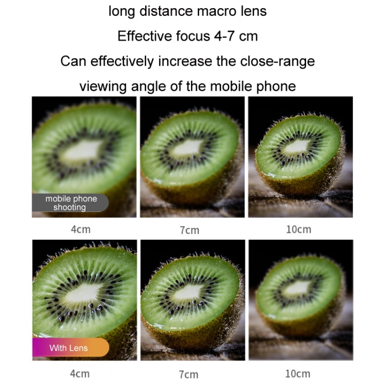 APEXEL CM-HB100CPL HB100mm HD External Macro Mobile Phone Lens with CPL(Black) - HoMEdemic™ 