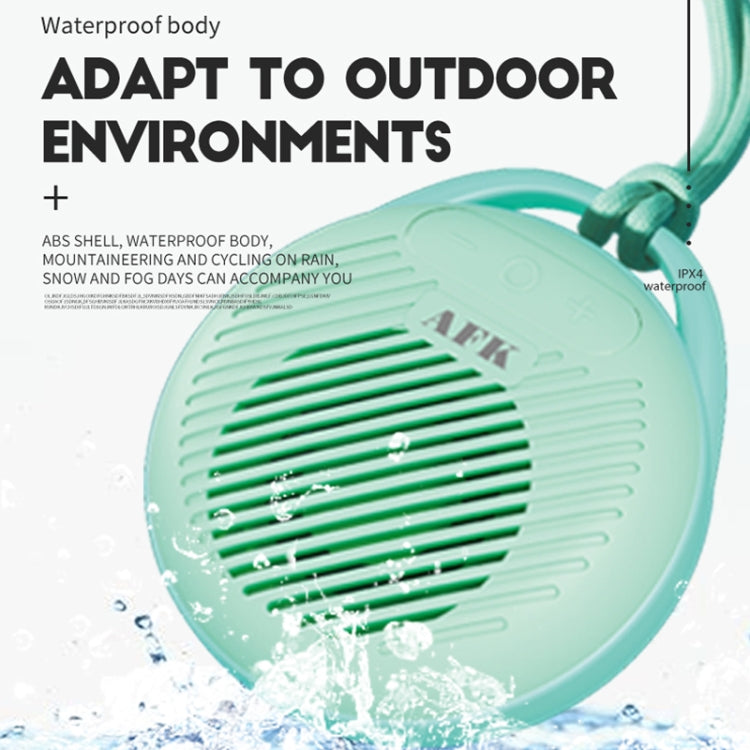 AFK BT-515 TWS Mini 3D Sound Effect Bluetooth Speaker Portable Waterproof RGB Light Audio(Lake Blue) - HoMEdemic™ 