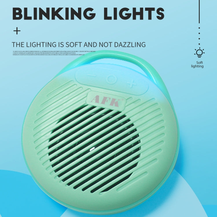 AFK BT-515 TWS Mini 3D Sound Effect Bluetooth Speaker Portable Waterproof RGB Light Audio(Lake Blue) - HoMEdemic™ 