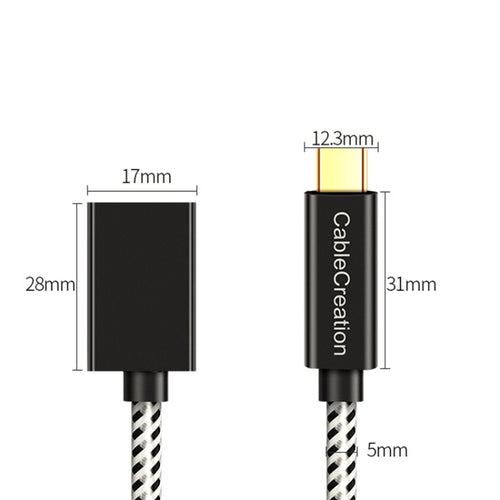 CC0316 1m Type-C / USB-C Male to Female Extension Cable Computer Phone Charging Cable(Black) - HoMEdemic™ 