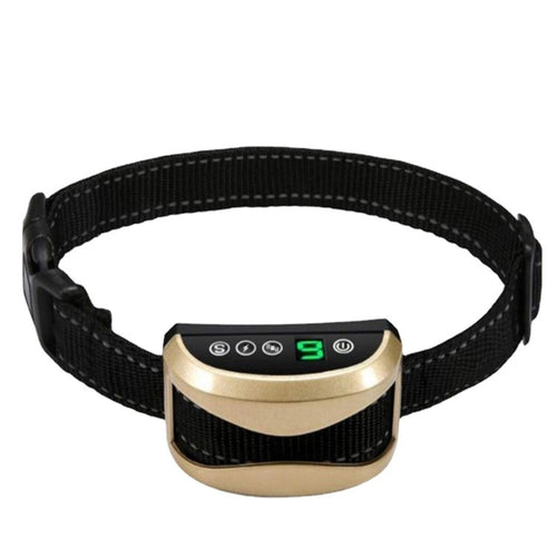 USB Rechargeable Waterproof Dog Bark Collar With Vibration And Beep(Gold) - HoMEdemic™ 