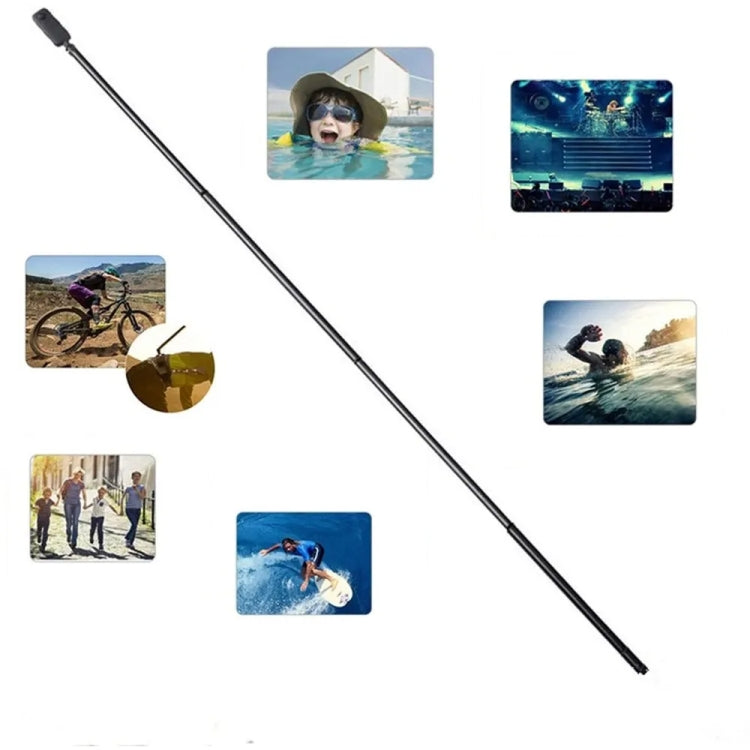3m Carbon Fiber Extended Monopod Invisible Selfie Stick For Insta360  / DJI Action / GoPro / Xiao Yi Sports Camera - HoMEdemic™ 