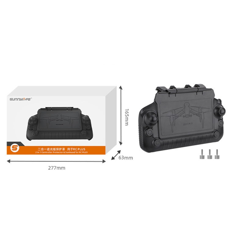 Sunnylife YK570 For DJI RC Plus Remote Control Protective Hood Plate Protective Cover(Black) - HoMEdemic™ 
