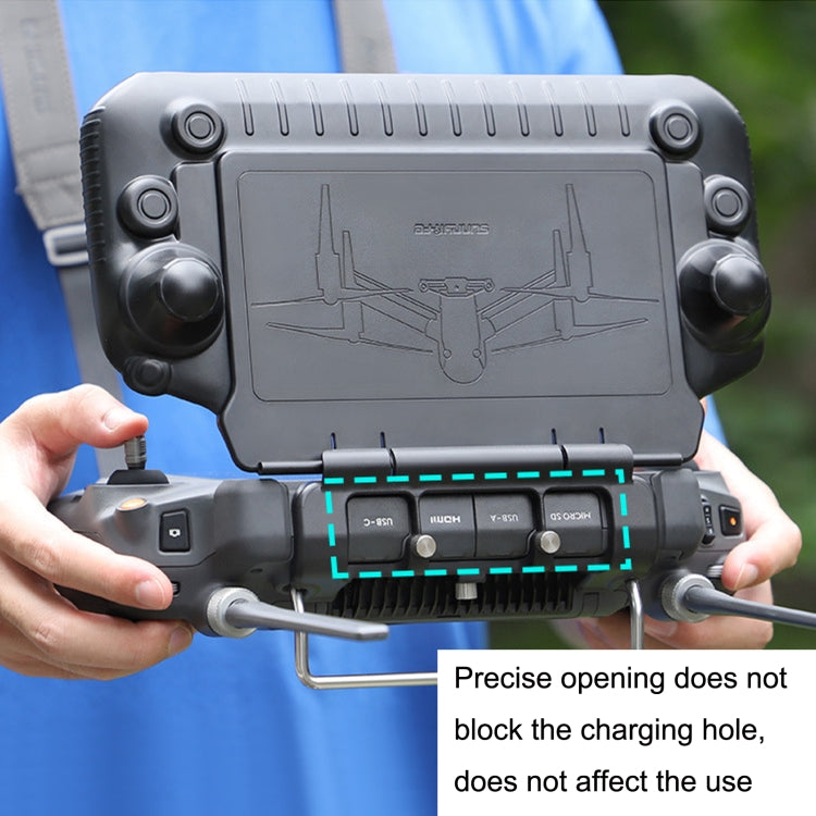 Sunnylife YK570 For DJI RC Plus Remote Control Protective Hood Plate Protective Cover(Black) - HoMEdemic™ 