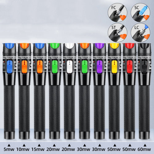 1-60 km Optical Fiber Red Light Pen 5/10/15/20/30/50/60MW Red Light Source Light Pen, Specification: 20mW White - HoMEdemic™ 