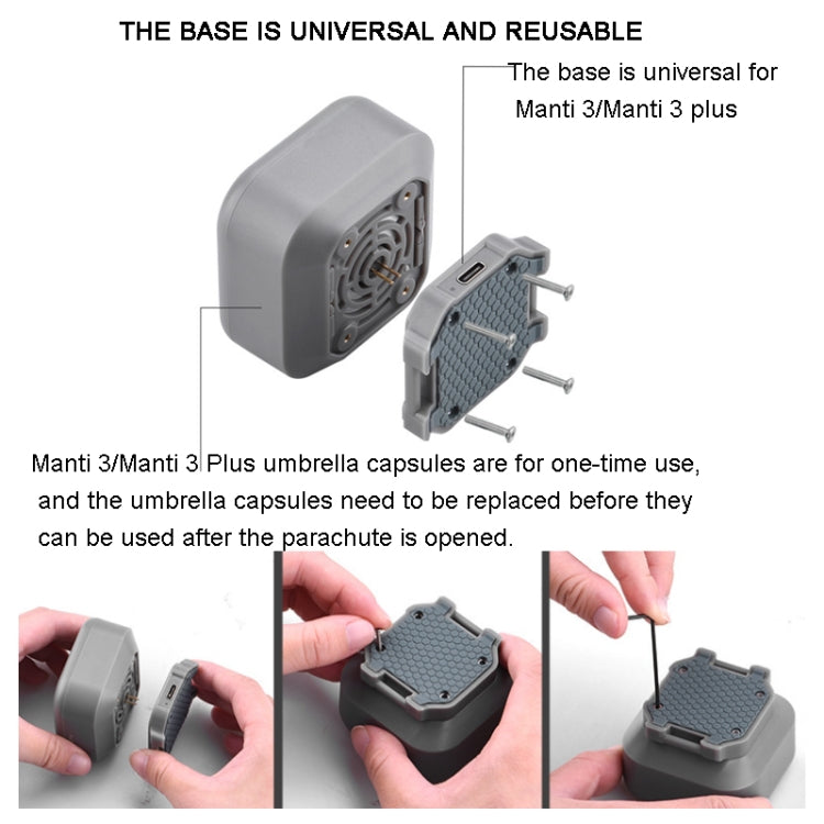 Manti 3 Plus Parachute for DJI Mavic Air 2 / 2S / Mavic 3 Improve Safety - HoMEdemic™ 