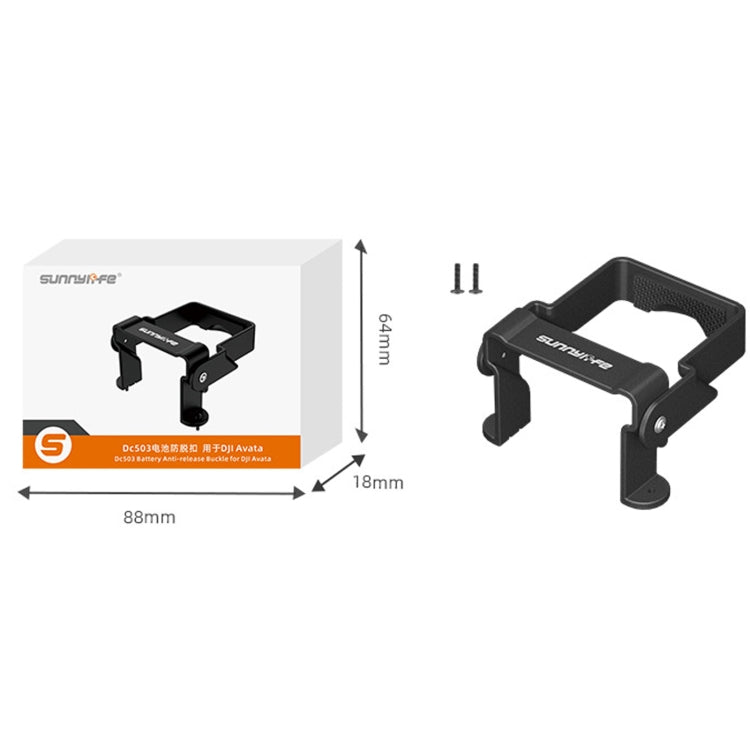 Sunnylife AT-DC503 For DJI Avata Battery Anti-Release Buckle Anti-Loose Falling Folding Buckle(Black) - HoMEdemic™ 