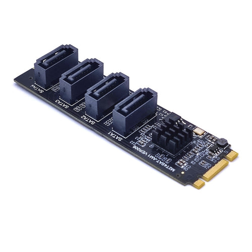 JMB582 M2 KEY-M NVME PCI-E To SATA3.0 Hard Disk Transfer Card(M2T4SAT-A01) - HoMEdemic™ 