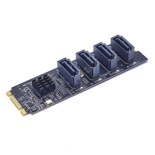 JMB582 M2 KEY-M NVME PCI-E To SATA3.0 Hard Disk Transfer Card(M2T4SAT-A01) - HoMEdemic™ 