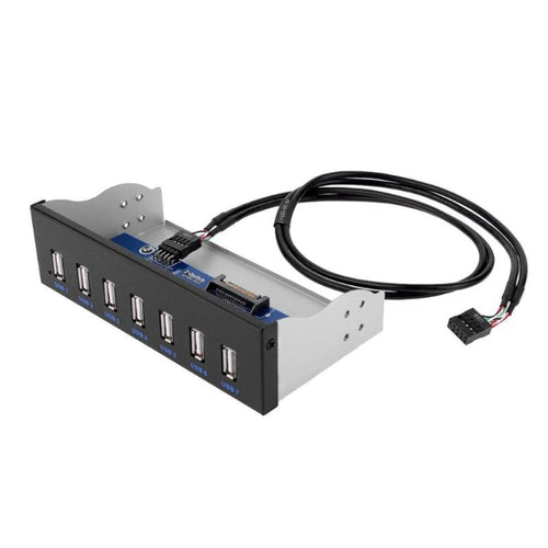 7 Port USB2.0 Optical Drive Bit Front Panel, Style: Side Plug - HoMEdemic™ 