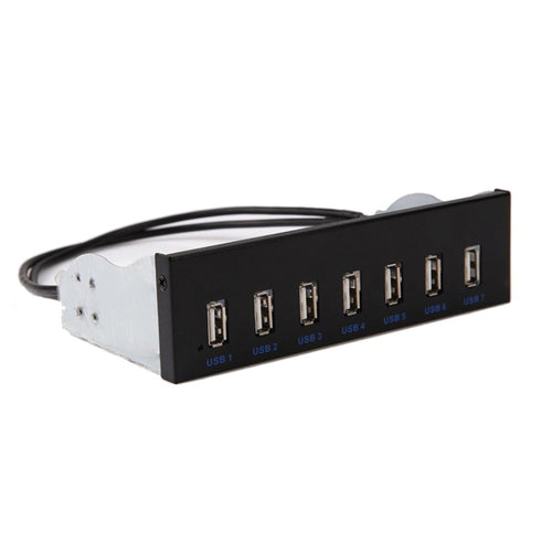 7 Port USB2.0 Optical Drive Bit Front Panel, Style: Side Plug - HoMEdemic™ 